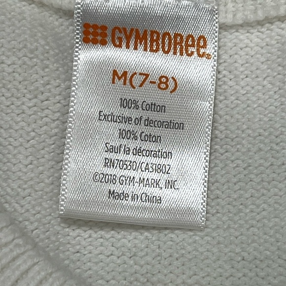 Gymboree White and Pink Fox Sweater Dress - Picture 6 of 8